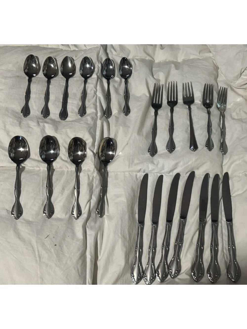 Vintage ONEIDA COMMUNITY USA Satinique Stainless Steel Flatware Mixed Lot of 23